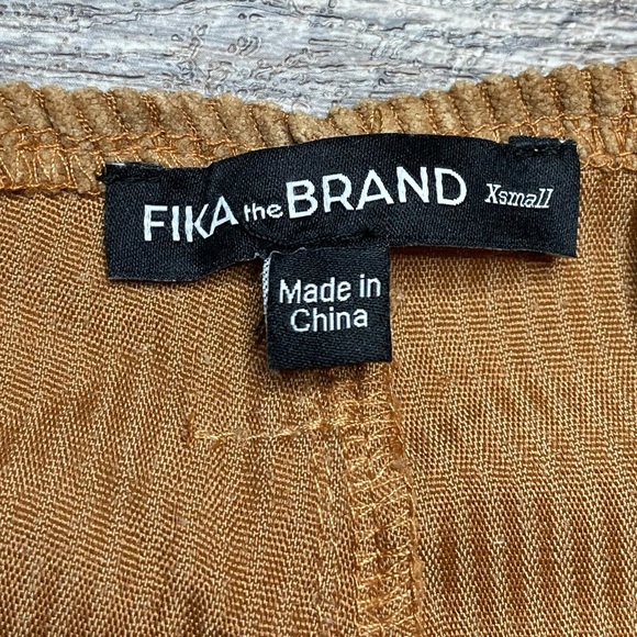 FIKA the BRAND Corduroy High Waist Shorts Sz XS - Picture 5 of 6